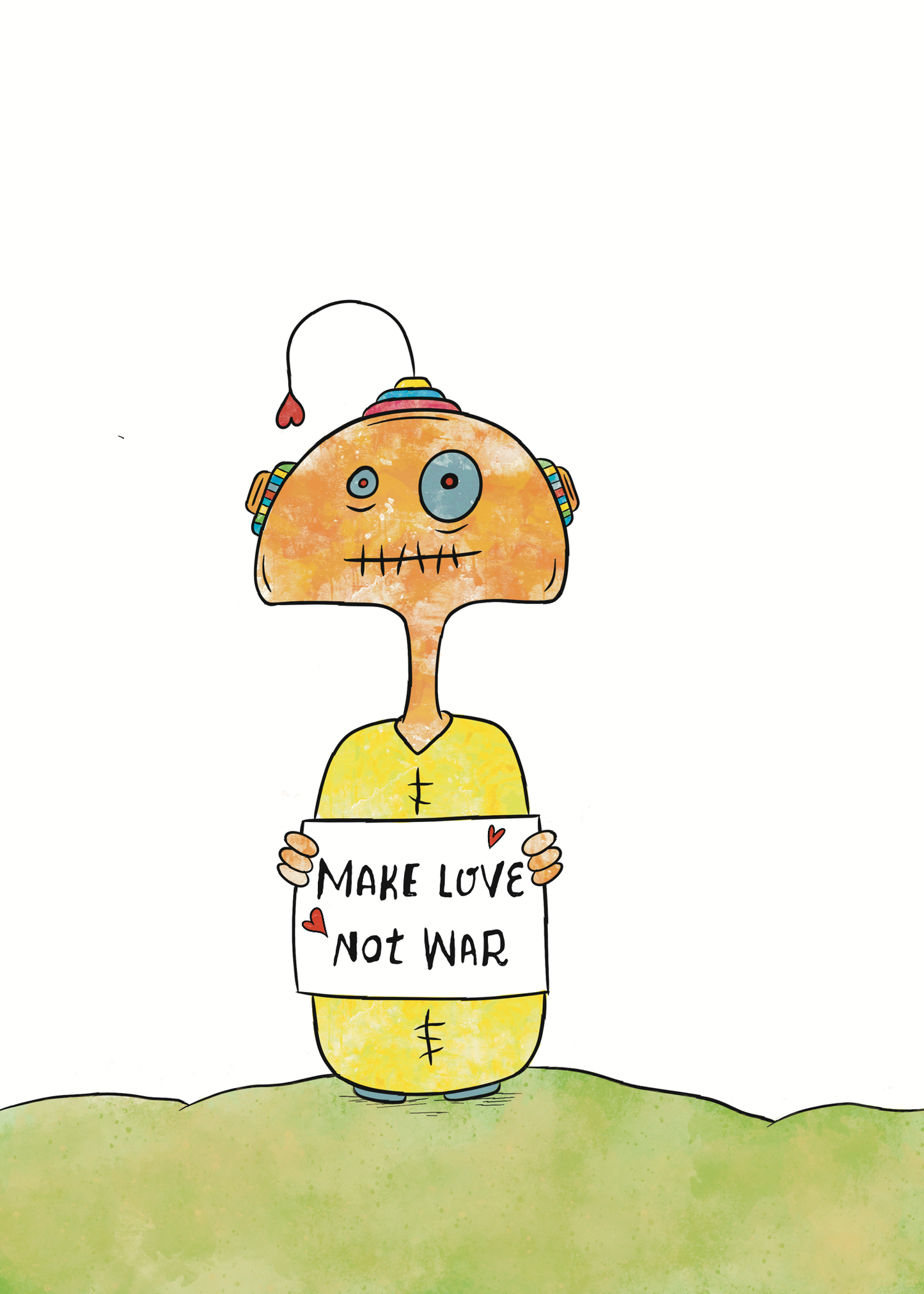 CreatureKind Art Print - "Make Love, Not War"
