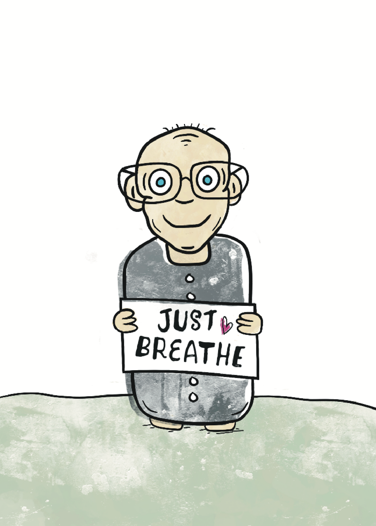 CreatureKind Art Print - "Just Breathe"