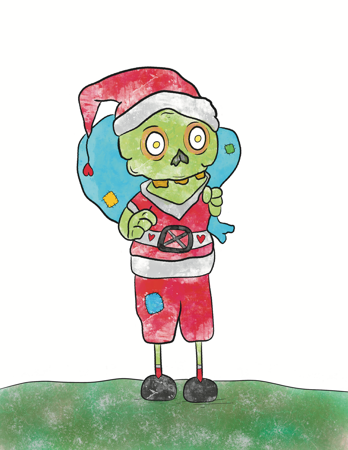 Holiday CreatureKind Art Print - "Creature Claws"