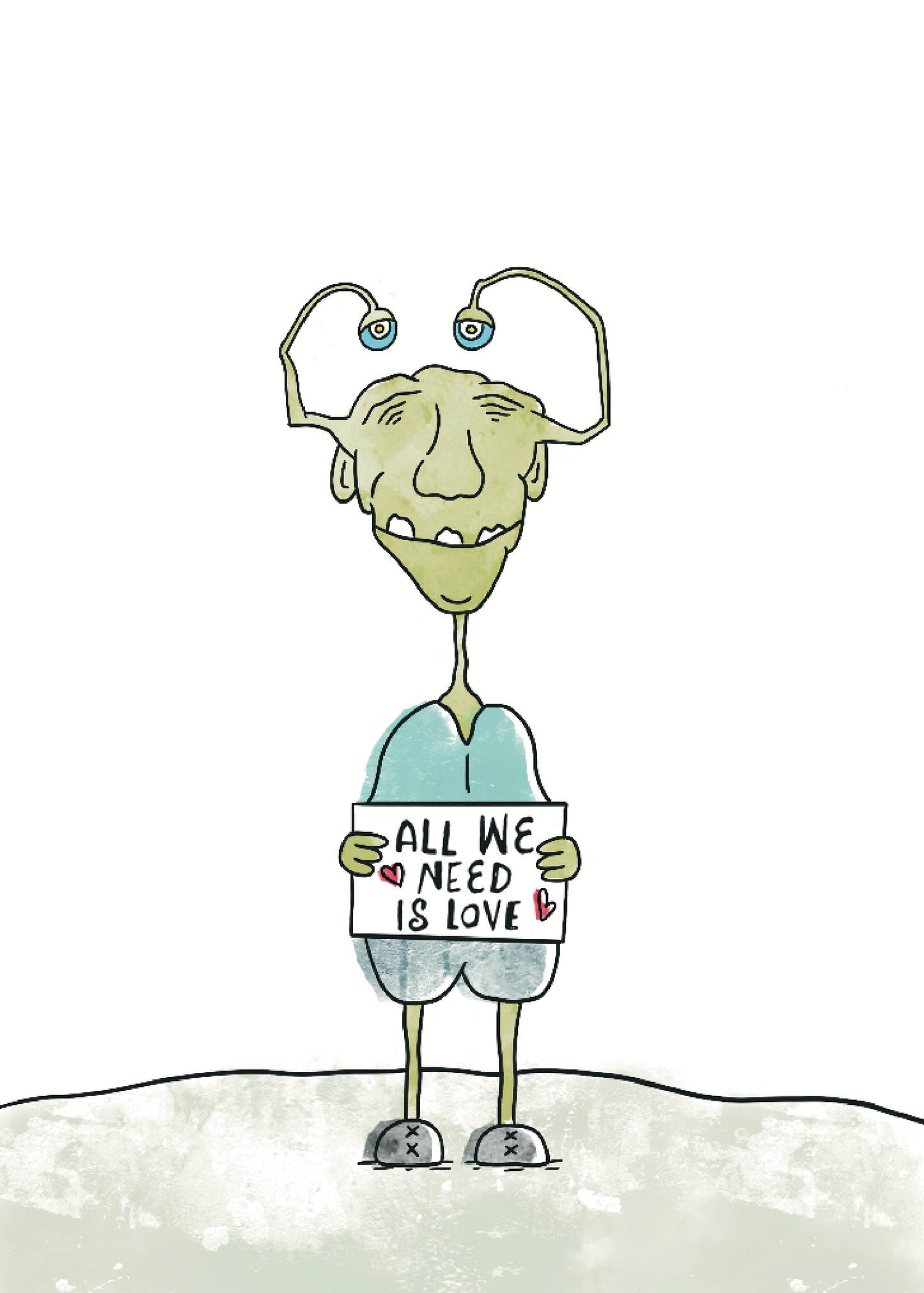 CreatureKind Art Print - "All We Need Is Love"