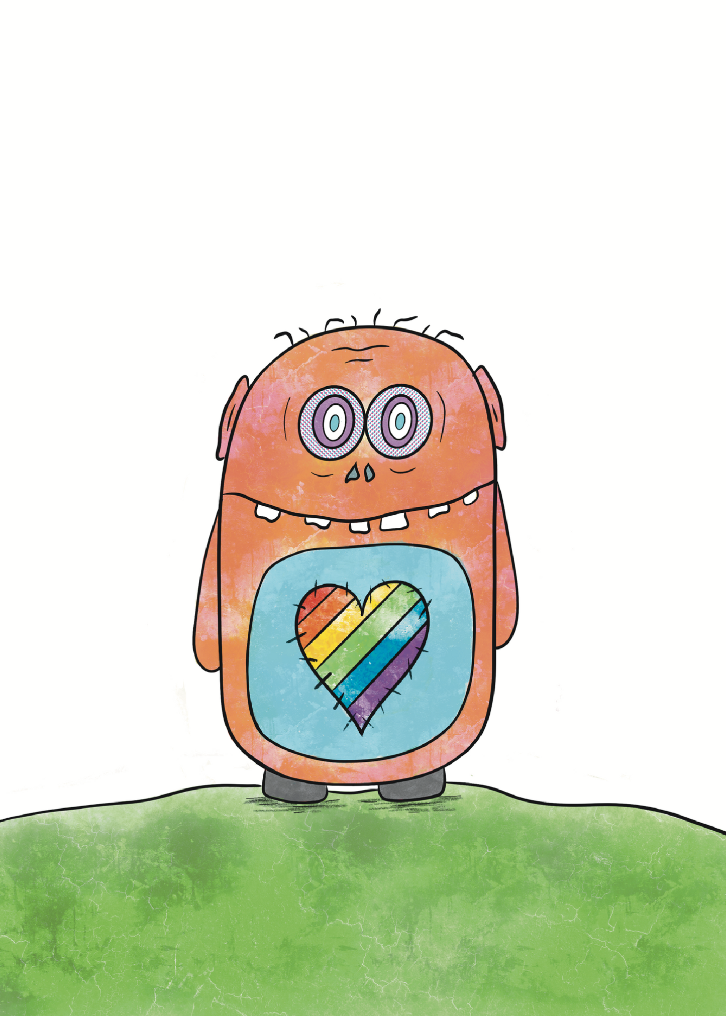 CreatureKind Art Print - "Love Patch"