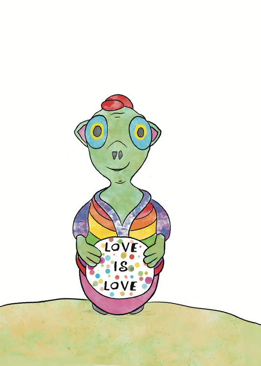 CreatureKind Art Print - "Love Is Love"