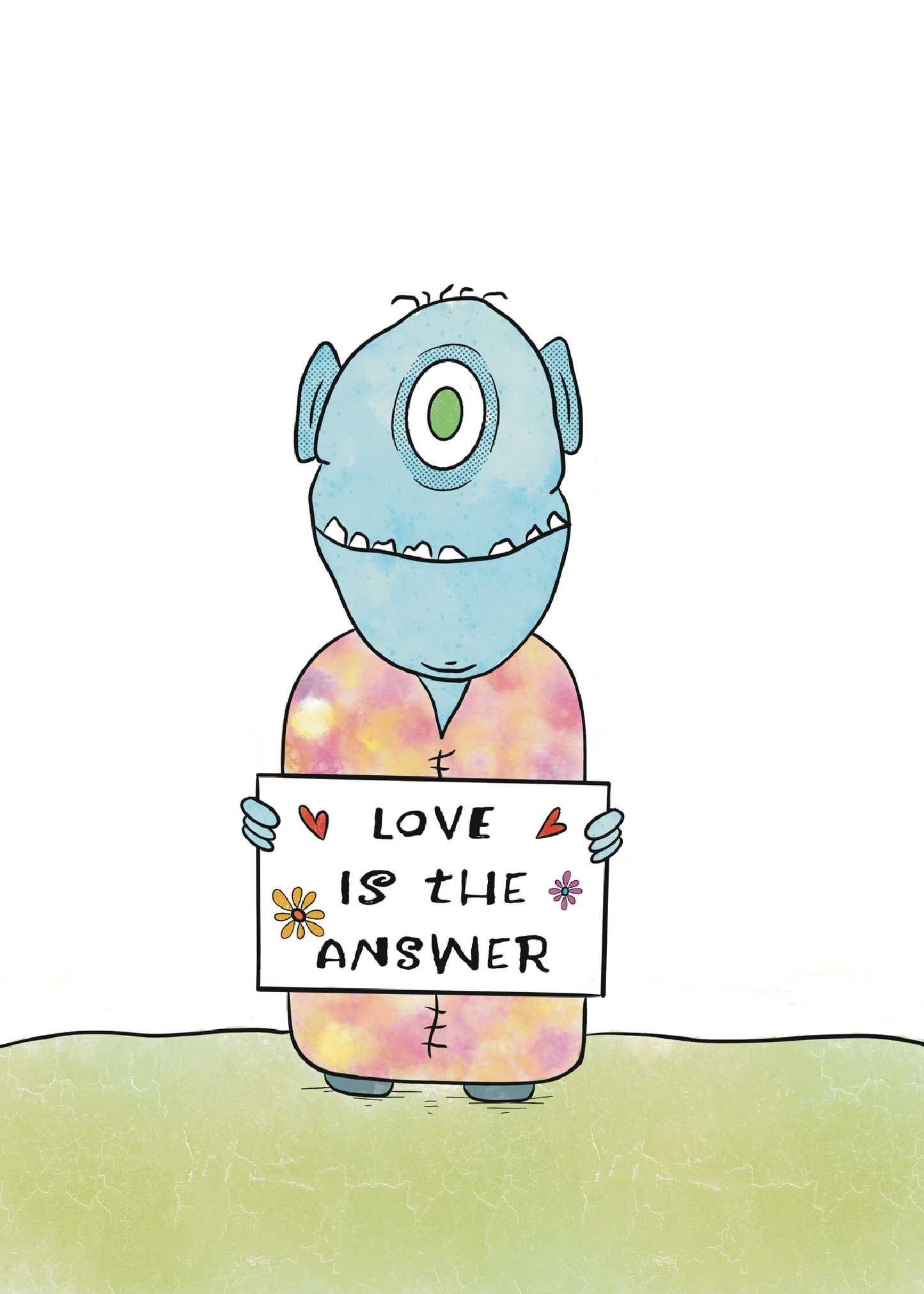 CreatureKind Art Print - "Love Is The Answer"